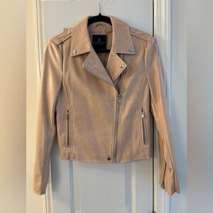 Bagatelle tan cream leather like jacket small